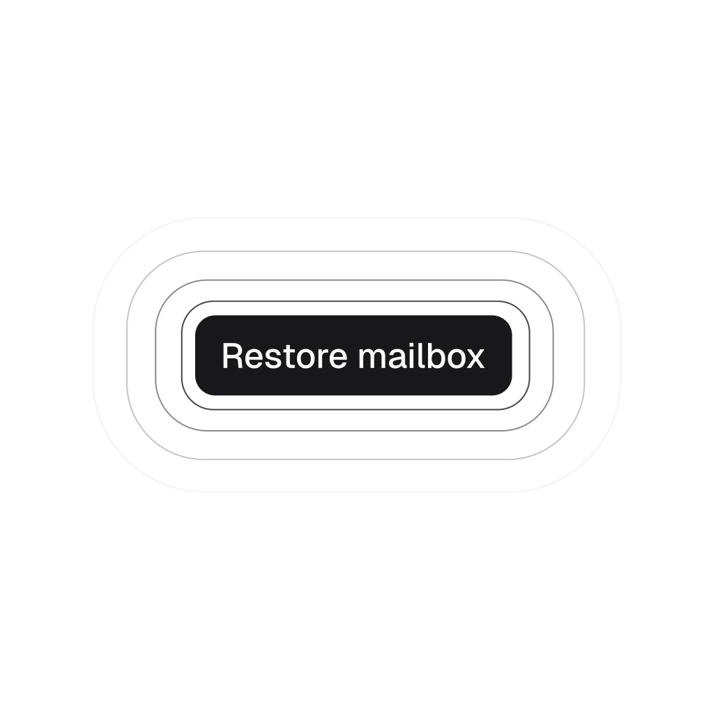 Restore mailbox button in ORVO for bringing an archived mailbox back into use